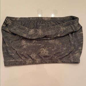 American Eagle Charcoal Palm Print Bandeau